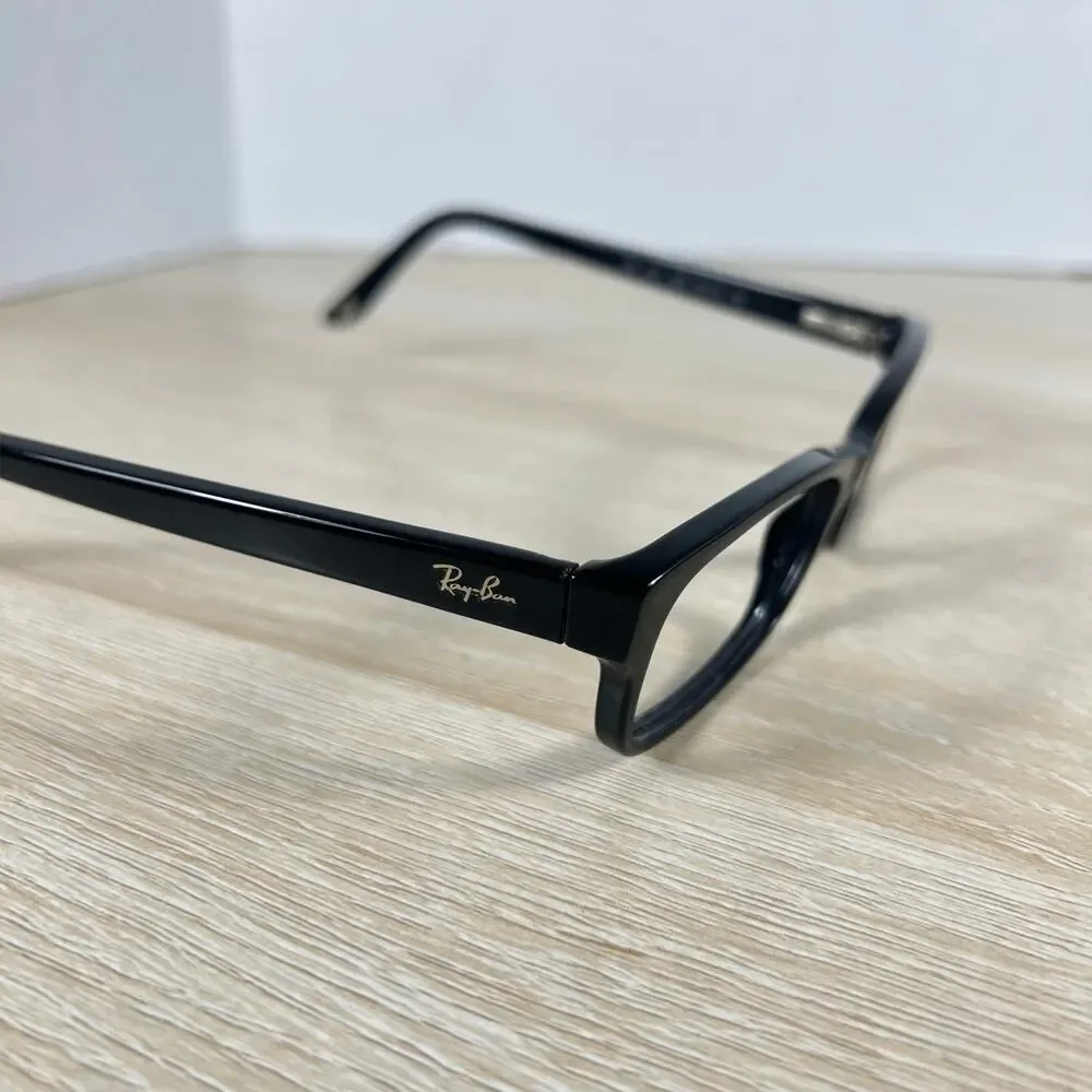 Ray-Ban RB5187 2000 Eyeglasses Black Rectangular Full Rim Frames Only 50-16-140